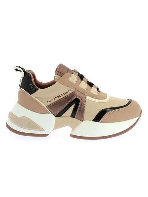 Marble Woman sneakers da donna in ecopelle beige ALEXANDER SMITH | MBW1238BGE